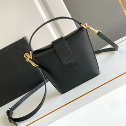 12A Upgrade Mirror Quality Designer Mini Bucket Bag Womens Genuine Leather Plain Purse Luxury Cowhide Handbags Crossbody Shoulder Strap Bag With Box
