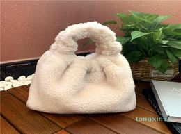 Evening Bags Furry Bag Faux Shearling Fur Handbag y Purse Circle Sac A Main Femme 2021 Cabas Pochette Fuzzy Bolsas Kabelky Mala Luxo3254290