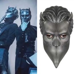 Party Masks Halloween Mask Latex Head Gear Unnamed Ghoul Band Ghost B.C Creative Performance Interesting Role Playing Q240508