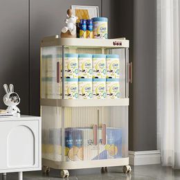 Kitchen Storage Cabinets Snack Racks Trolley Living Room Bedroom Household Baby Products Toys Clothing Multi-Layer Lockers