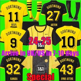 DoRTmuNDs 24 25 Soccer Jerseys Kids Kit Fourth 4th Special SANCHO 2023 2024 Cup Trikot 50TH Anniversary Football Shirt Home Away Third HALLER REUS MOUKOKO