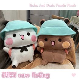 Plush Dolls 2023 Bubu And Dudu Panda Plush Cute Cartoon Panda Bear Kawaii Doll Stuffed Soft Pillow Toy Childrens Day Gifts For Kids Anime T240506