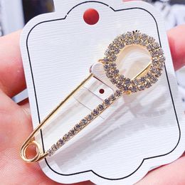 Brooches Rhinestones Brooch Pins Women Crystal Elegant Jewelry Star Heart Safety Pin Dress Cardigan Fashion Clothing Accessories