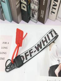 2020 off canvas mobile phone key chain European and American tide brand jeans with wrist camera pendant white belt 3525cm5238771