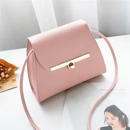 Shoulder Bags Simple Flap PU Leather For Women 2024 Girls Pure Color Mini Messenger Chest Bag Crossbody Handbags Bolsa Feminina