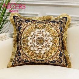 Avigers Luxurious Cushion Printing Tassel Velvet Throw Pillow Core Home Decorative European Design Srusader Sofa Bedroom Pillow Y200723 300P