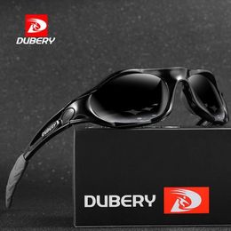 DUBERY Fashion Sport Style Polarized Sunglasses Men Brand New Super Light Small Frame Sun Goggles Outdoor Travel UV Goggles N46 277I