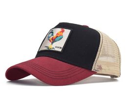 Summer Mesh Baseball Caps Animal Anime Cute Rabbit Embroidery for Women Men Outdoor Truck Driver Hat 019091562