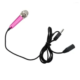 Microphones 4PCS Wired Microphone Karaoke 3.5mm Connector Phone Music Mic Audio