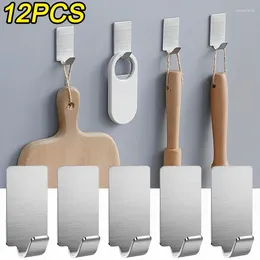 Hooks 12/3PCS Self Adhesive Stainless Steel Towel Racks Wall For Kitchen Bathroom Self-Adhesive Hook