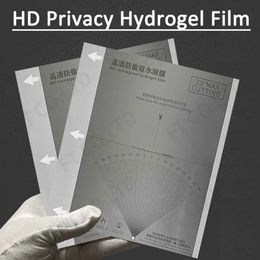 10/25/50pcs HD Privacy Hydrogel Film TPU Flexible Mobile Phone Screen Protective Sheet Matte Anti-spy for Film Cutting Machine 240422