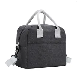 Dinnerware Portable Lunch Bag For OL Women Thermal Insulated Box Tote Cooler Handbag Waterproof Bento Pouch Office Bags