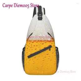 Backpack Customised Delicious Ice Cold Beer Sling Bags Men Cool Alcohol Lover Shoulder Crossbody Chest Travel Hiking Daypack