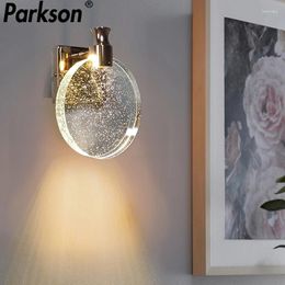 Wall Lamp Modern Crystal Bedside Sconce Lights For Bedroom/Living Room/Dining/Living Room/Mirror Front Makeup