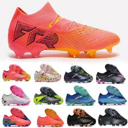 PM Soccer Shoes Future 7 Ultimate FG/AG Forever Faster Eclipse Sunset Glow Phenomenal Pack Black White Pink Football Cleats Teaser Phenomenal FTR Boots