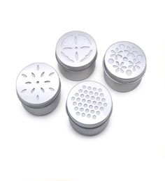 26oz 80ml Cosmetic Aluminum tins box empty tin cans hollow out hole cover lids for air freshener7755542