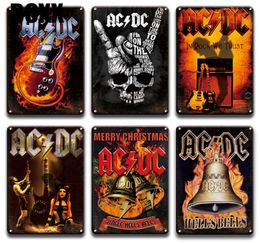 ACDC Band Rock N Roll Plaque Metal Tin Sign Vintage Man Cave Bar Pub Home Decor Retro Living Room Wall Art Metal Poster Signs4843207