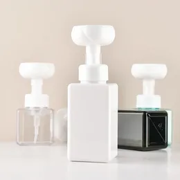 Storage Bottles 250ml 450ml 650ml Liquid Soap Dispenser Flower Shape Foam Foaming Pump Empty Bottle Plastic Shower Gel