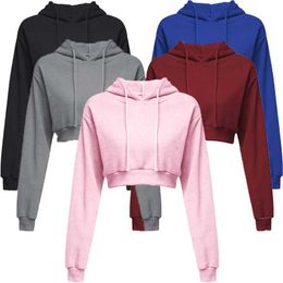 Felpa con cappuccio da donna con cappucci da donna con cappucci sportivi sportivi con cappucci con cappuccio con cerniera con cerniera d'autunno e abbigliamento invernale con cappuccio colture di abbigliamento invernale 2405