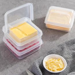 Storage Bottles 2 Pack Japanese Transparent Flip-Top Butter Block Cheese Slice Box Refrigerator Onion Ginger Garlic