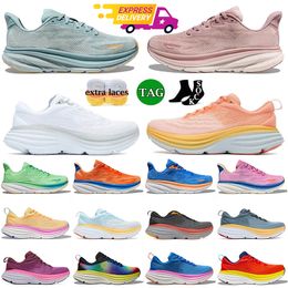2024 Bondi 8 Designer One Running Shoes Clifton 9 Sneakers Size EU47 For Mens Womens Runners Athletic Trainers Platform Outdoor Jogging Shoes Loafers Dhgate
