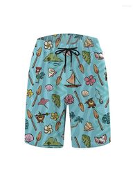 Men's Shorts 2024 Summer Seaside Getaway Cool Beach Hawaiian Style Casual Pool Activities Fashion 3D Print