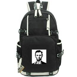 Abraham Lincoln backpack Great President daypack Cool school bag Print rucksack Casual schoolbag Computer day pack