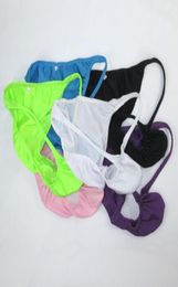 Mens String Bikini Bulge Pouch Moderate back Underwear G7031 Sexy Swimsuit Fabric men039s underwear Swimwear Tricot7831237