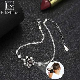 Chain EthShine 925 Sterling Silver Customized Photo Project Womens Cat and Dog Claw Customized Pet Photo Christmas Gift XW