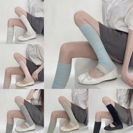 Women Socks Womens Summer Sweet Frilly Trim Over The Calf Long Japanese Loose Knee High Stockings