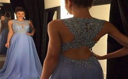 2020 Sexy Lavender Prom Dresses Chiffon Long Lace Appliques Beaded Illusion Cheap Hollow Back Prom Party Evening Dress Formal Gown9013784