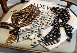 scarf designer scarf Mulberry Silk Scarfs for Women Lightweight Square Satin Head Wrap Medium Headband Shawl twilly Character Lett9405433