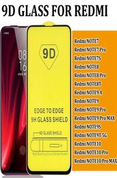 9D FULL COVER TEMPERED GLASS SCREEN PROTECTOR For RED MI REDMI NOTE 7 PRO 7S NOTE 8 8T NOTE 9 9A MAX 9S 9T NOTE10 10 PRO9616962