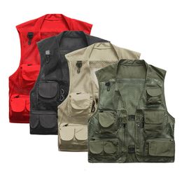 Ultralight Fly Men Fishing Vest Quick-Drying Mesh Waistcoat Tactical Military Camping Vest Outdoor Waistcoats with Multi Pocket 240430