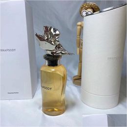 Fragrance High Quality New Per Christmas Gift Men Women Rhapsody 100Ml Incense Bottle Parfum Long Lasting Natural Spray Good Taste Dro Dhzyp