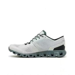 Fashion Designer Grey green splice casual Tennis shoes for men and women ventilate Cloud Shoes Running shoes Lightweight Slow shock Outdoor Sneakers dd0424A 36-46 4