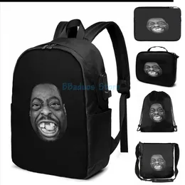 Backpack Funny Graphic Print Beetlejuice Stern USB Charge Men School Bags Women Bag Travel Laptop