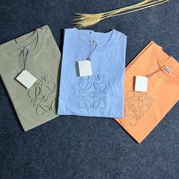 24ss Spring/Summer New/Nanyou High Quality 3D Embroidered Unisex Loose fit Casual Short sleeved T-shirt