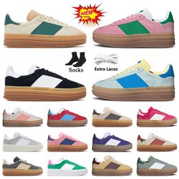 Gazelle Bold scarpe femminili Platform Designer Shoes Cream Green Pink Gum White Black Sports Trainers OG Suede Leather Gazelles Sneakers