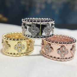 Unique ring for men and women New classic luxury high-end Jewellery silver narrow elegant fashionable brand with common vanly