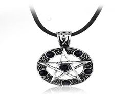 Chains Supernatural Necklace Pentagram Wicca Pagan Dean Winchester Pendant Vintage Gothic Woman Men Jewelry Gift4676279