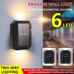 Garden Decorations Solar Light Outdoor Waterproof Up And Down Lighting Powered Lamps Wall For Decoration LED Street