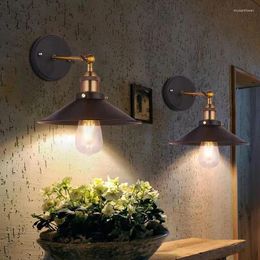 Wall Lamp WLGNM Industrial Vintage Gold With Switch Wire Light Bar Coffee Shop Patio Balcony Corridor Aisle Decorative Fixtures