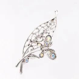 Brooches Vintage Style Silver Color Pin And Brooch For Women Collar Pins Badge Flower Rhinestone Antique Breastpin Jewelry A648