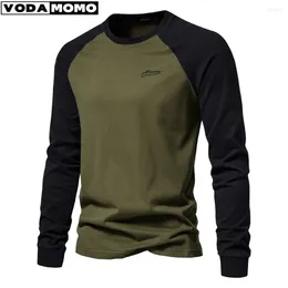 Men's Polos 2024 T-shirts Cotton Long Sleeve O-neck Casual T Shirts For Men Spring Tees Clothing Y2k Tops Camisetas