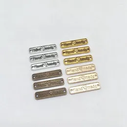 Charms Vintage 30 Pcs Zinc Alloy Double Lifting Hole Plate Pendants Fit DIY Handmade Necklace Earring Bracelet Jewellery Making