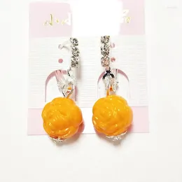 Dangle Earrings LELX Factory Wholesale Flower Ball Colorful For Women Drop Earring Jewelry Six Color