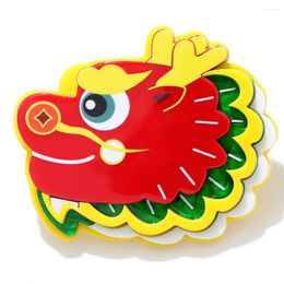 Brooches 2024 Acrylic Cartoon Dragon For Women Men Design Chinese Year Dragonfly Brooch Pin Gifts Jewelry