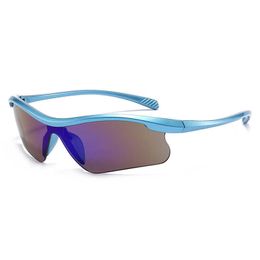 New sports sunglasses one-piece windproof and Colourful sunglasses outdoor cycling goggles