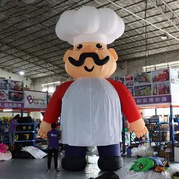 8mH (26ft) Outdoor Giant Advertising Inflatable Cartoon Chef Character Blow Up Cook Models For Event Party Restaurant Decoration With Air Blower Toys Sports